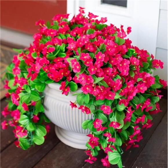 Artificial Fake Outdoor Outside Hanging Plants Flowers Vines for Summer Decor - Picture 3 of 7